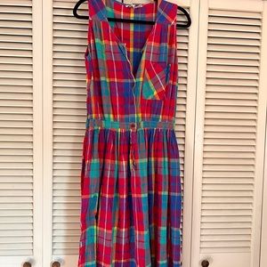 Vintage Sleevless Shirt Dress
